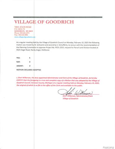 Builiding view seventeen for 9525 Hegel, Goodrich, MI. 48438