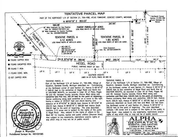 Builiding view sixteen for 9525 Hegel, Goodrich, MI. 48438