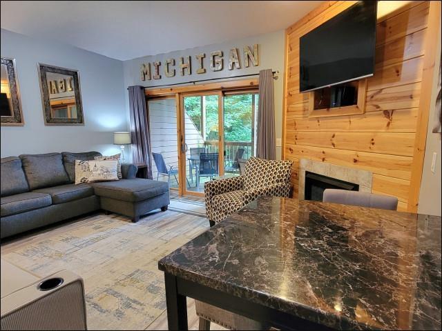 Builiding view two for 2100 Schuss Mountain, Bellaire, MI. 49615