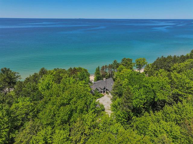 Builiding view forty six for 5635 Leland Woods, Leland, MI. 49654