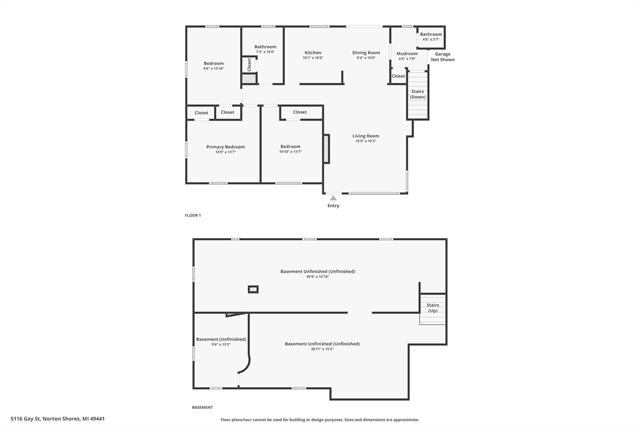 Builiding view fifty for 5116 Gay, Muskegon, MI. 49441