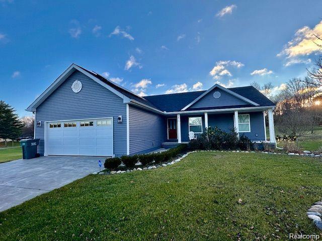 front view for 3871 N Oak Street, Metamora, Mi. 48455