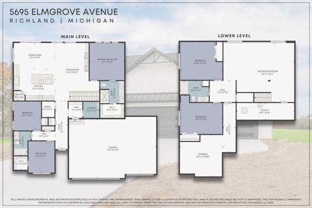 Builiding view forty for 5695 Elmgrove, Richland, MI. 49083