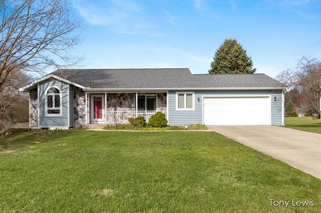 front view for 9695 Shaw Creek Court Ne, Rockford, Mi. 49341