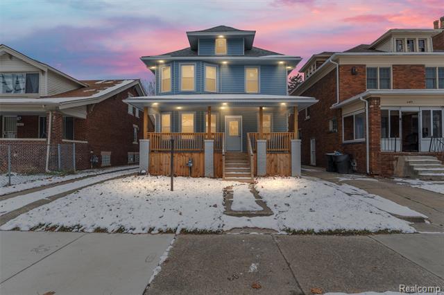 front view for 4411 Iroquois Street, Detroit, Mi. 48214