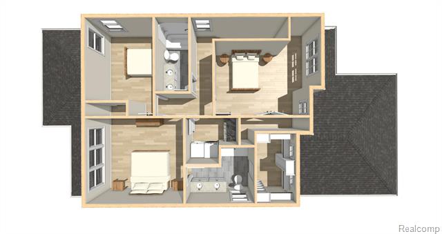 Builiding view four for 1337 Park, White Lake, MI. 48386