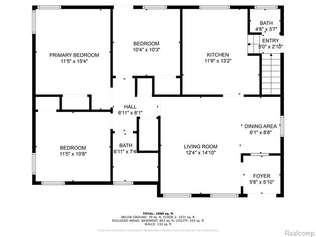 Builiding view seventy three for 18951 Santa Rosa, Detroit, MI. 48221