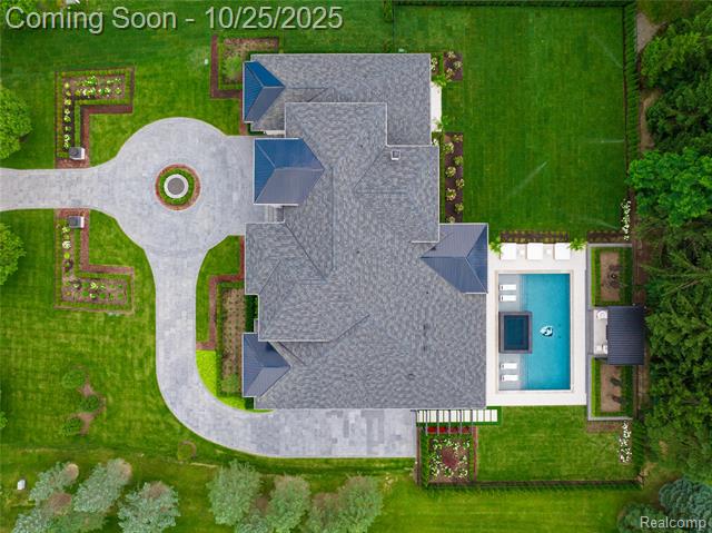 Builiding view forty two for 2668 Turtle Lake New Build, Bloomfield Hills, MI. 48302