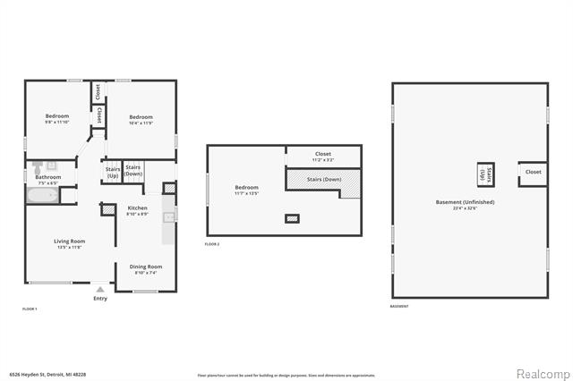 Builiding view twenty six for 6526 Heyden, Detroit, MI. 48228