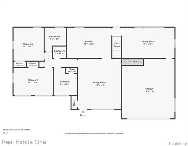 Builiding view thirty three for 2510 Sunhill, Waterford, MI. 48329