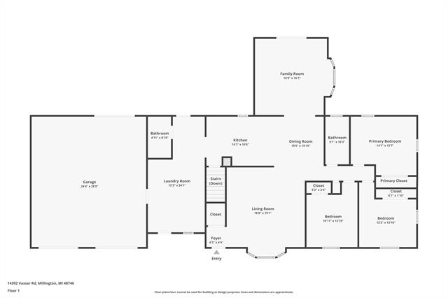Builiding view thirty five for 14392 Vassar, Millington, MI. 48746