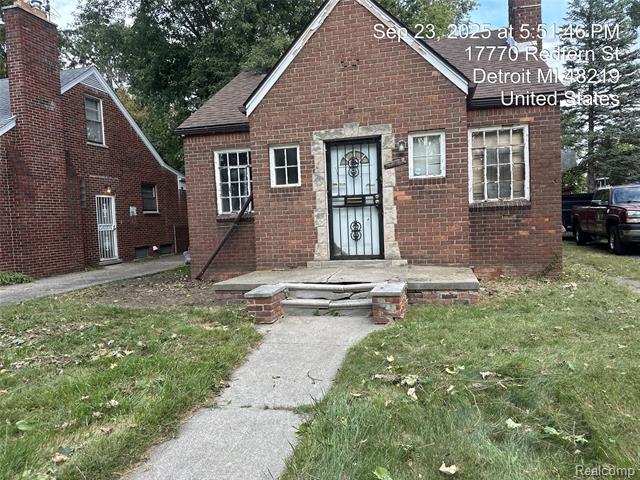 front view for 17770 Redfern Street, Detroit, Mi. 48219
