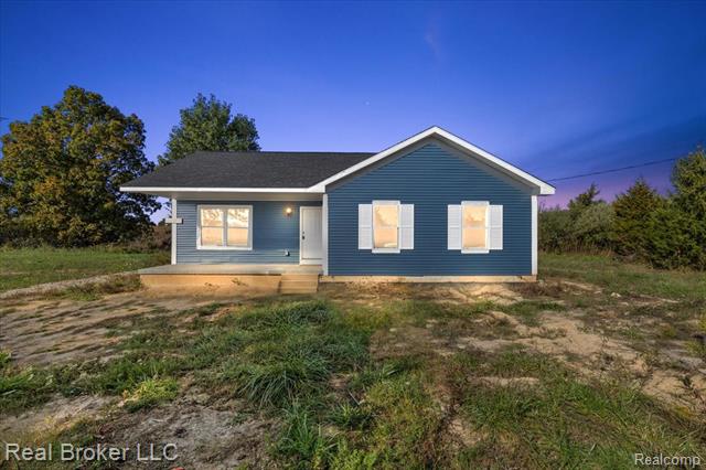 front view for 6640 Lemon Road, Bancroft, Mi. 48414