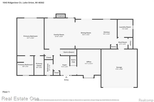 Builiding view forty five for 1043 Ridgeview, Lake Orion, MI. 48362
