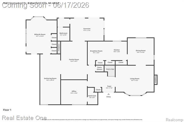 Builiding view sixty one for 1632 Spotswood, Bloomfield Hills, MI. 48302