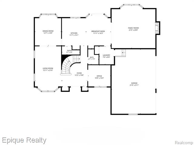 Builiding view fifty for 1719 Hickory Bark, Bloomfield Hills, MI. 48304