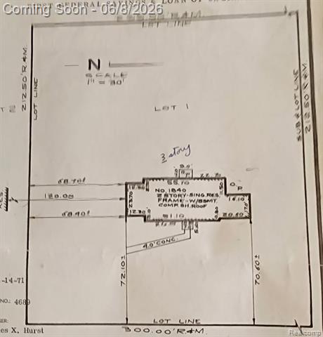 Builiding view two for 1840 Crestline, Rochester, MI. 48307
