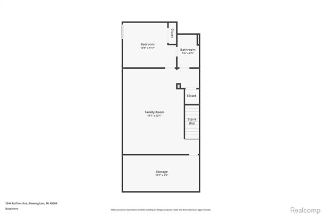 Builiding view forty eight for 1544 Ruffner, Birmingham, MI. 48009