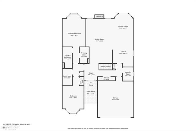 Builiding view thirty seven for 40618 Lenox Park, Novi, MI. 48377