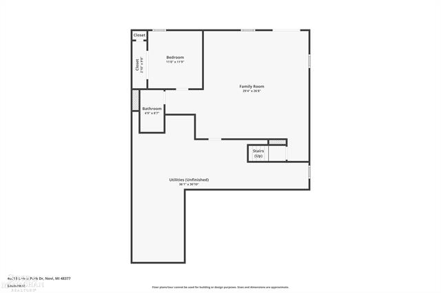 Builiding view thirty six for 40618 Lenox Park, Novi, MI. 48377