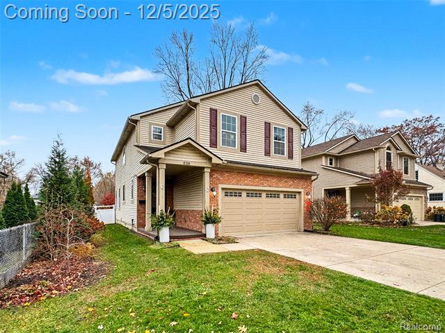 Builiding view four for 838 Coolidge, Clawson, MI. 48017