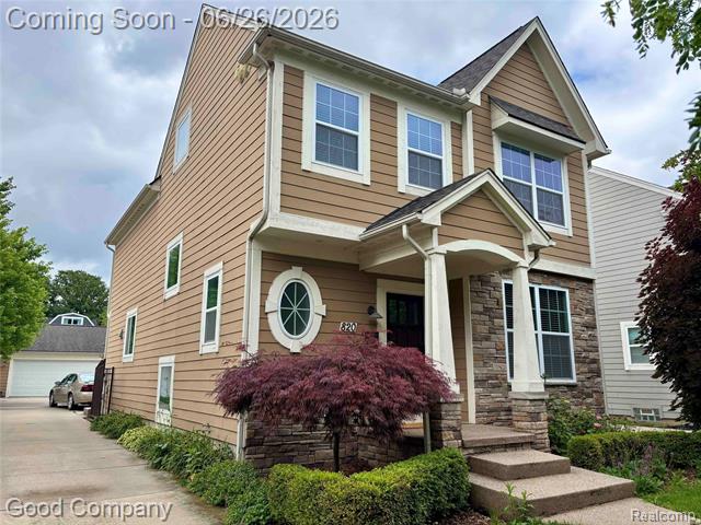 front view for 820 Baldwin, Royal Oak, Mi. 48067