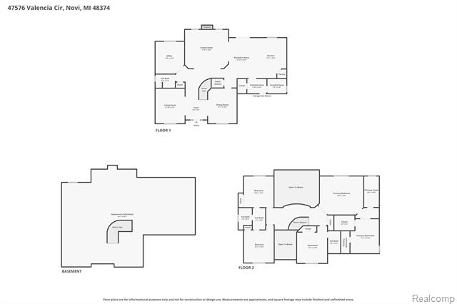 Builiding view ninety for 47576 Valencia, Novi, MI. 48374