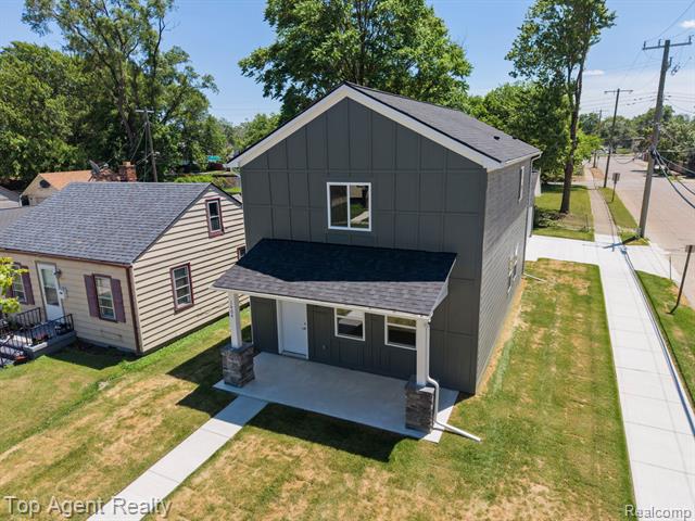 Builiding view thirty seven for 1404 E George, Hazel Park, MI. 48030