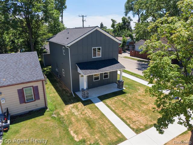 Builiding view thirty six for 1404 E George, Hazel Park, MI. 48030