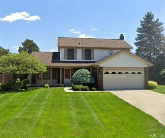 front view for 43414 Devin Dr, Clinton Township, Mi. 48038