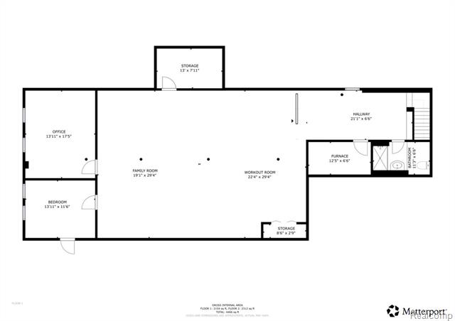 Builiding view thirty five for 44680 Elizabeth, Clinton Township, MI. 48036