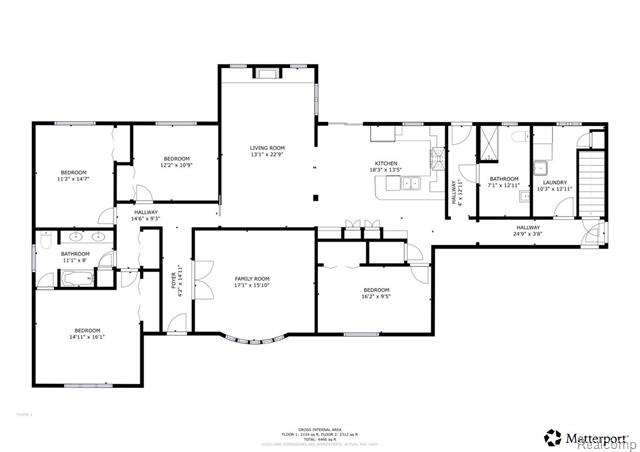 Builiding view thirty four for 44680 Elizabeth, Clinton Township, MI. 48036