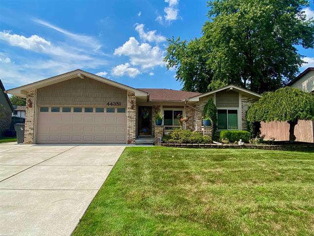 front view for 44351 Whitefish Bay, Clinton Township, Mi. 48038