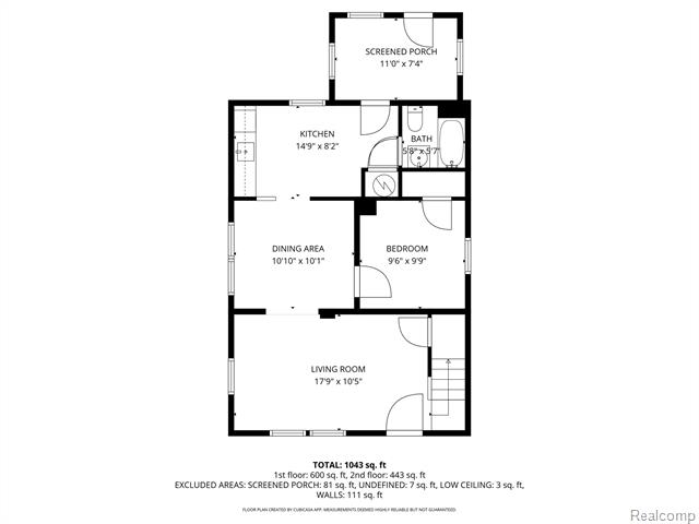 Builiding view twenty seven for 7027 Meadow, Warren, MI. 48091