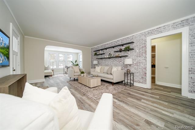 Builiding view eleven for 21115 East, Southfield, MI. 48033