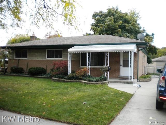 front view for 2536 Dundee, Warren, Mi. 48092