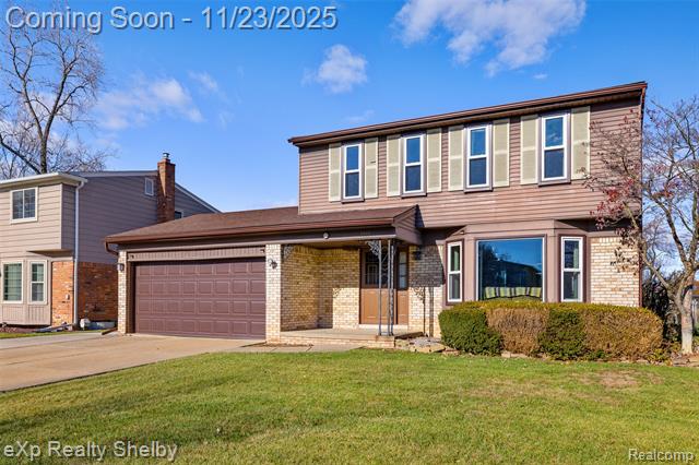 front view for 2849 Elmcrest Road, Sterling Heights, Mi. 48310