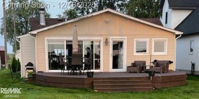 front view for 7054 Middle Channel Dr, Harsens Island, Mi. 48028