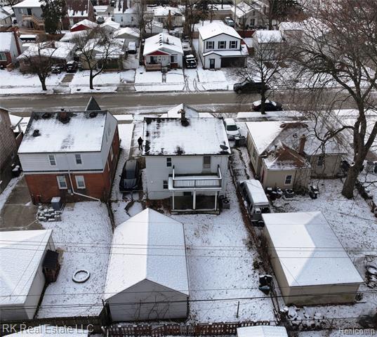 Builiding view forty three for 1125 E Hayes, Hazel Park, MI. 48030