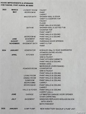 Builiding view forty one for 3188 Fanone, Port Huron, MI. 48060