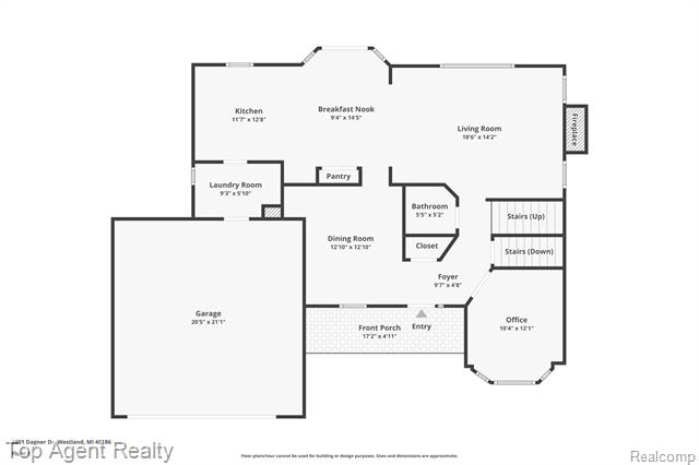 Builiding view fifty five for 2601 Dagner, Westland, MI. 48186