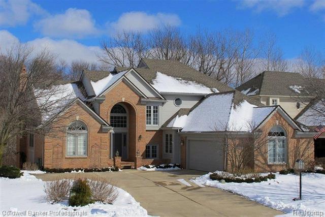 front view picture of 12322 Woodlands Ct, Plymouth, MI. 48170