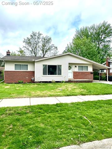 front view picture of 14779 Melrose, Livonia, MI. 48154
