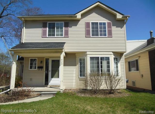 front view picture of 420 W Troy St, Ferndale, MI. 48220