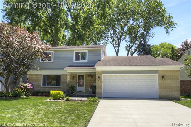 front view picture of 46037 Gainsborough, Canton, MI. 48187