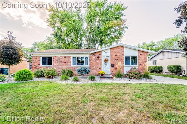 front view picture of 9191 Redbud, Plymouth, MI. 48170