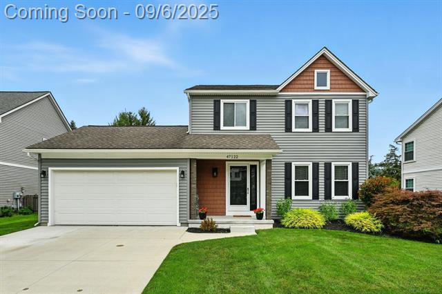 front view picture of 47122 Scarlet Dr S, Novi, MI. 48374