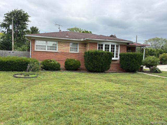 front view picture of 9829 Chatham, Allen Park, MI. 48101
