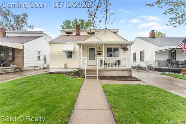 front view picture of 1658 Stewart, Lincoln Park, MI. 48146