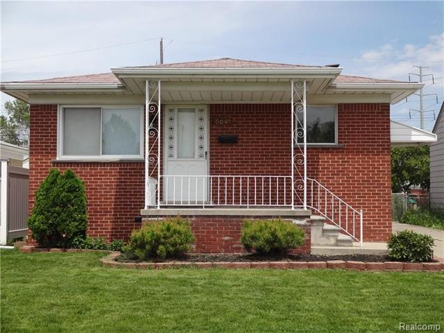 front view picture of 564 Riverbank, Lincoln Park, MI. 48146
